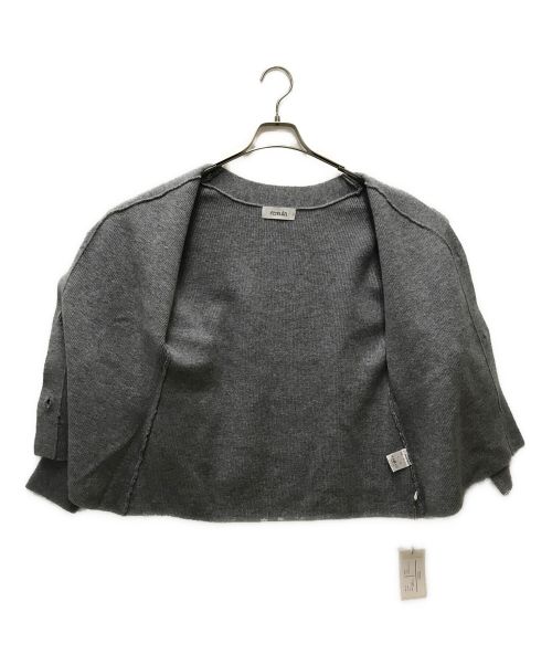 remula（リミューラ）REMULA (リミューラ) SUPER FINE MERINO WOOL VOLUME SLEEVE CARDIGAN グレー サイズ:F 未使用品の古着・服飾アイテム
