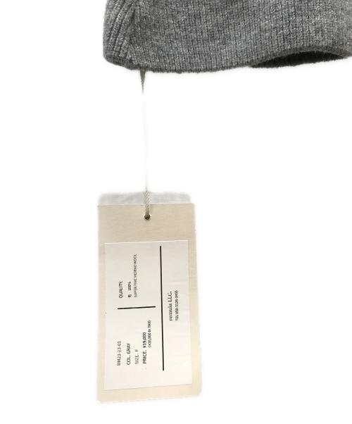 remula（リミューラ）REMULA (リミューラ) SUPER FINE MERINO WOOL VOLUME SLEEVE CARDIGAN グレー サイズ:F 未使用品の古着・服飾アイテム
