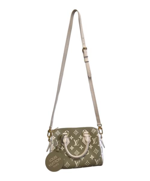 LOUIS VUITTON（ルイ ヴィトン）LOUIS VUITTON (ルイ ヴィトン) スピーディ・バンドリエール20 カーキ×ベージュの古着・服飾アイテム