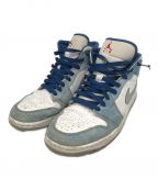 NIKEナイキ）の古着「ハイカットスニーカー」｜スカイブルーホワイト