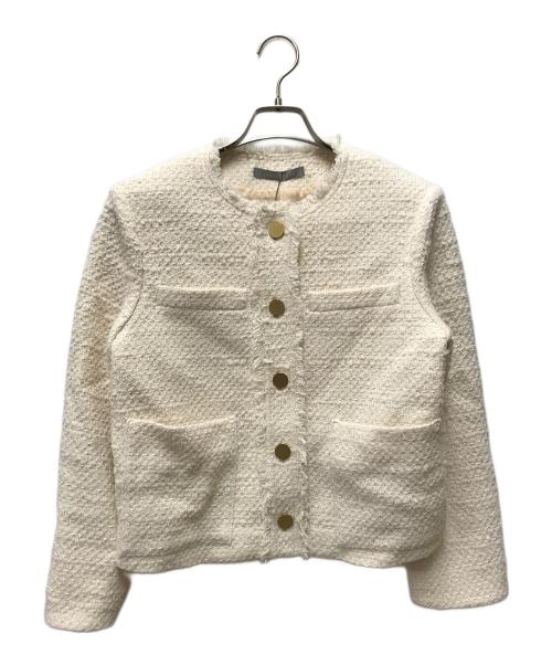 theory luxe（セオリーリュクス）theory luxe (セオリーリュクス) ツイードジャケット ベージュ サイズ:40 未使用品の古着・服飾アイテム