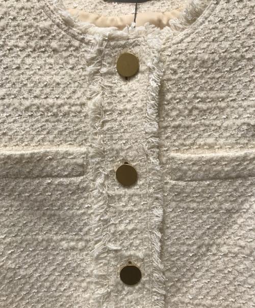 theory luxe（セオリーリュクス）theory luxe (セオリーリュクス) ツイードジャケット ベージュ サイズ:40 未使用品の古着・服飾アイテム