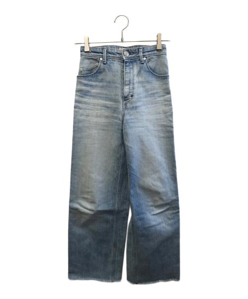 YANUK（ヤヌーク）YANUK (ヤヌーク) ワイドストレート LILITH スカイブルー サイズ:22の古着・服飾アイテム