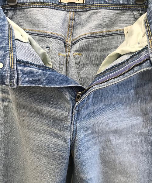 YANUK（ヤヌーク）YANUK (ヤヌーク) ワイドストレート LILITH スカイブルー サイズ:22の古着・服飾アイテム