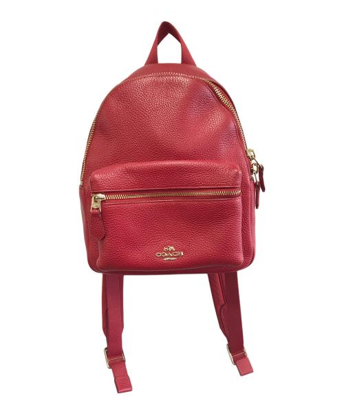COACH（コーチ）COACH (コーチ) リュック レッドの古着・服飾アイテム
