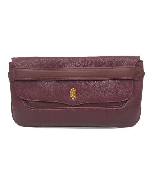 murt de cartier（マストドゥカルティエ）murt de cartier (マストドゥカルティエ) クラッチバッグ ボルドーの古着・服飾アイテム