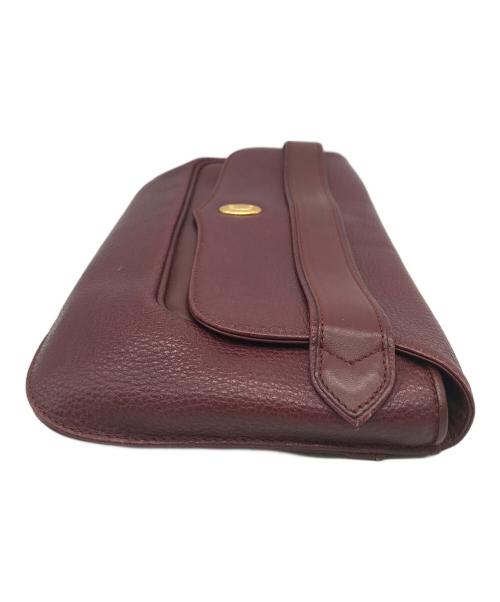 murt de cartier（マストドゥカルティエ）murt de cartier (マストドゥカルティエ) クラッチバッグ ボルドーの古着・服飾アイテム