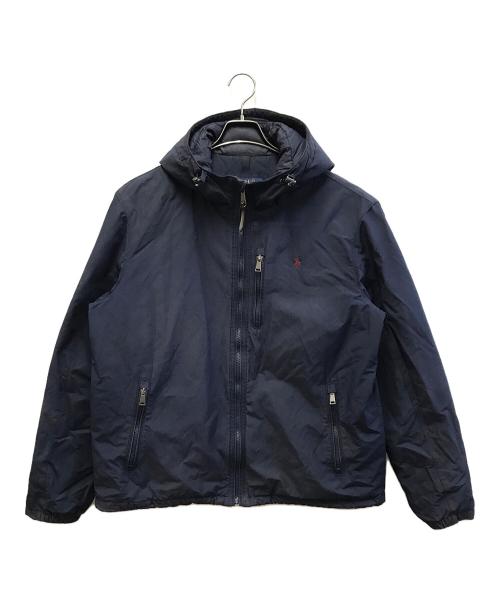 POLO RALPH LAUREN（ポロ・ラルフローレン）POLO RALPH LAUREN (ポロ・ラルフローレン) ダウンジャケット ネイビー×ボルドー サイズ:Lの古着・服飾アイテム