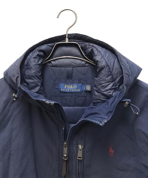 POLO RALPH LAUREN（ポロ・ラルフローレン）POLO RALPH LAUREN (ポロ・ラルフローレン) ダウンジャケット ネイビー×ボルドー サイズ:Lの古着・服飾アイテム
