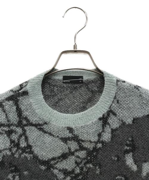 LAD MUSICIAN（ラッドミュージシャン）LAD MUSICIAN (ラッドミュージシャン) Crew Neck Pullover ライトグレー×グレー サイズ:44の古着・服飾アイテム