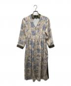 PAUL SMITHポールスミス）の古着「シャツワンピース」｜ブラウン×スカイブルー