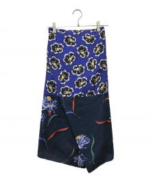 PAUL SMITH（ポールスミス）の古着「総柄スカート」｜ネイビー×ブラック