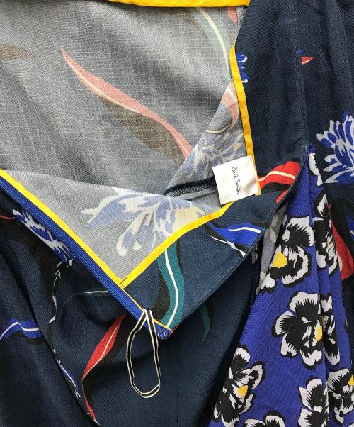 PAUL SMITH（ポールスミス）PAUL SMITH (ポールスミス) 総柄スカート ネイビー×ブラック サイズ:40の古着・服飾アイテム