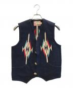 CHIMAYO BLANKETチマヨ ブランケット）の古着「ベスト」｜ネイビー