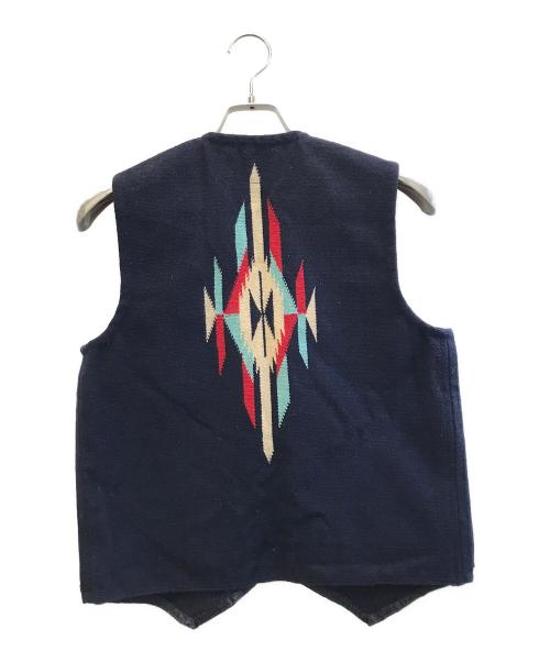 CHIMAYO BLANKET（チマヨ ブランケット）CHIMAYO BLANKET (チマヨ ブランケット) ベスト ネイビー サイズ:36の古着・服飾アイテム