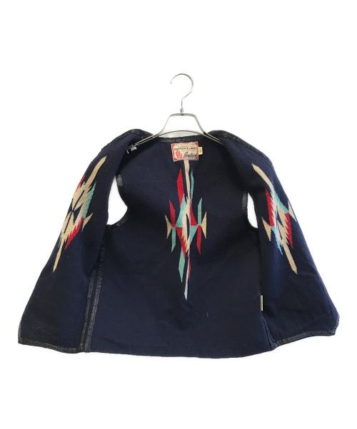 CHIMAYO BLANKET（チマヨ ブランケット）CHIMAYO BLANKET (チマヨ ブランケット) ベスト ネイビー サイズ:36の古着・服飾アイテム