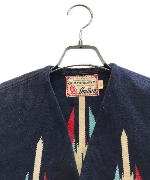 CHIMAYO BLANKET（チマヨ ブランケット）CHIMAYO BLANKET (チマヨ ブランケット) ベスト ネイビー サイズ:36の古着・服飾アイテム