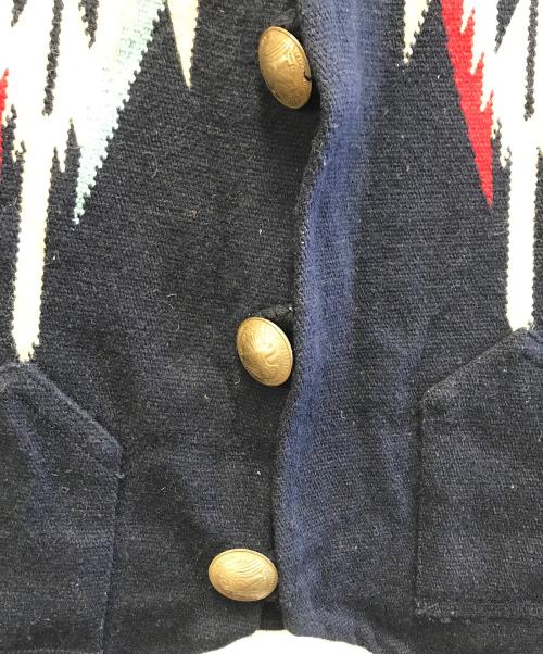 CHIMAYO BLANKET（チマヨ ブランケット）CHIMAYO BLANKET (チマヨ ブランケット) ベスト ネイビー サイズ:36の古着・服飾アイテム