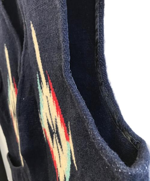 CHIMAYO BLANKET（チマヨ ブランケット）CHIMAYO BLANKET (チマヨ ブランケット) ベスト ネイビー サイズ:36の古着・服飾アイテム