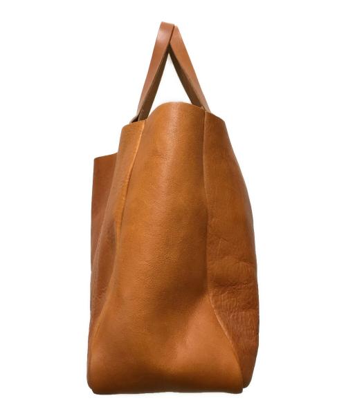 SLOW（スロウ）SLOW (スロウ) レザートートバッグ ブラウンの古着・服飾アイテム