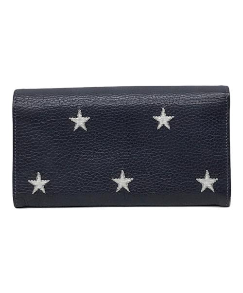 NUR DONATELLA LUCCHI（ヌールドナテッラルッキ）NUR DONATELLA LUCCHI (ヌールドナテッラルッキ) 長財布 ネイビーの古着・服飾アイテム