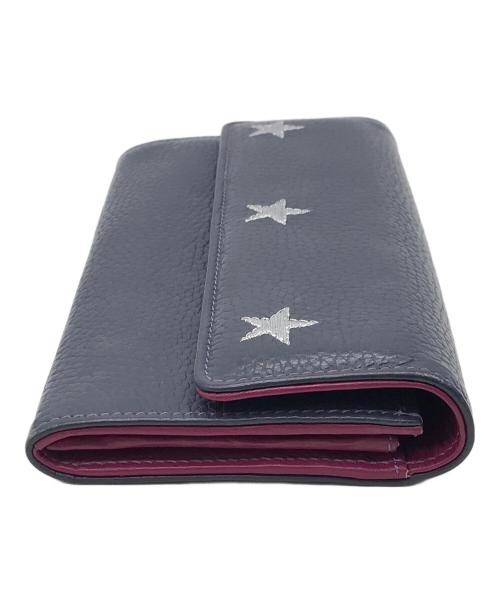 NUR DONATELLA LUCCHI（ヌールドナテッラルッキ）NUR DONATELLA LUCCHI (ヌールドナテッラルッキ) 長財布 ネイビーの古着・服飾アイテム