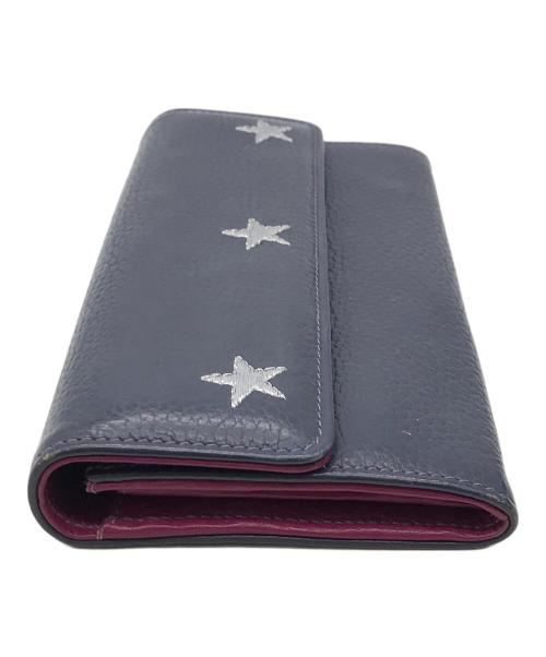 NUR DONATELLA LUCCHI（ヌールドナテッラルッキ）NUR DONATELLA LUCCHI (ヌールドナテッラルッキ) 長財布 ネイビーの古着・服飾アイテム