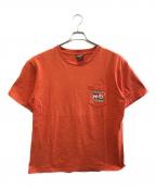 HARLEY-DAVIDSONハーレーダビッドソン）の古着「ポケットTシャツ」｜オレンジ