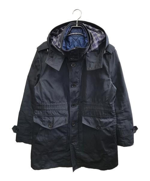 BLACK LABEL CRESTBRIDGE（ブラックレーベル クレストブリッジ）BLACK LABEL CRESTBRIDGE (ブラックレーベル クレストブリッジ) ライナー付コート ネイビー サイズ:Lの古着・服飾アイテム