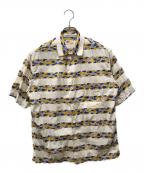 JOHN GLUCKOW BY WARE HOUSEジョングラッコー ウエアハウス）の古着「アロハシャツ」｜イエロー×ネイビー