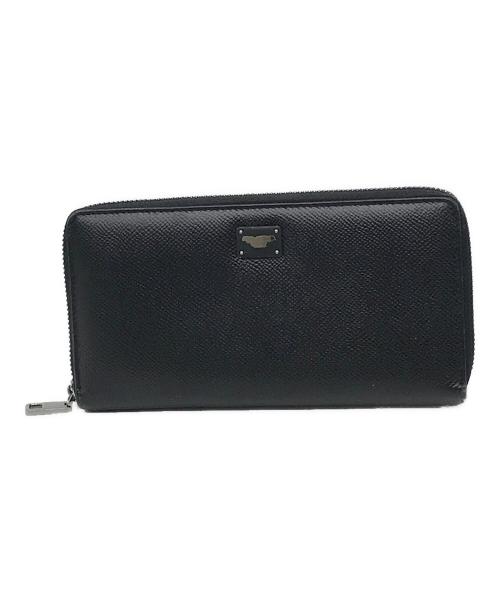 DOLCE & GABBANA（ドルチェ＆ガッバーナ）DOLCE & GABBANA (ドルチェ＆ガッバーナ) 長財布 ブラックの古着・服飾アイテム