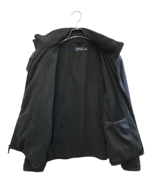 POLO RALPH LAUREN（ポロ・ラルフローレン）POLO RALPH LAUREN (ポロ・ラルフローレン) 裏フリースナイロンジャケット ブラック サイズ:Lの古着・服飾アイテム