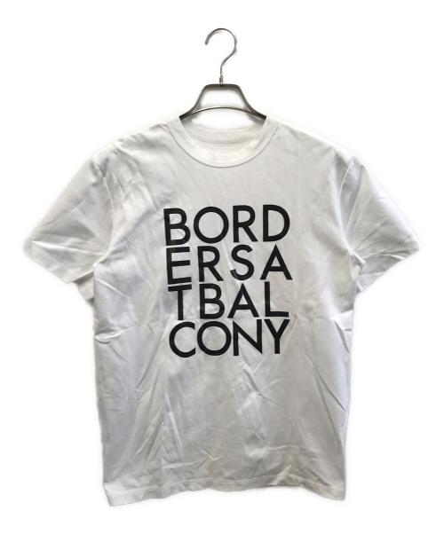 BORDERS at BALCONY（ボーダーズアットバルコニー）BORDERS at BALCONY (ボーダーズアットバルコニー) Tシャツ ホワイト×ブラック サイズ:36の古着・服飾アイテム