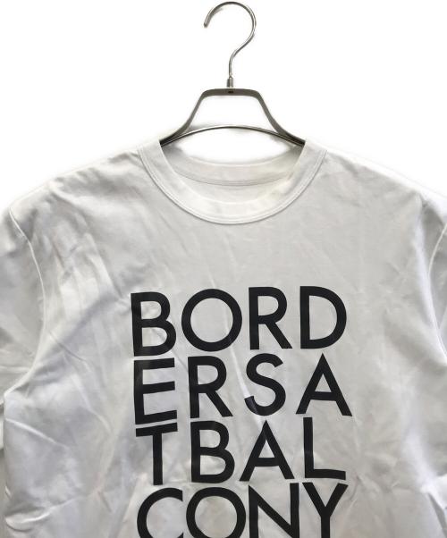 BORDERS at BALCONY（ボーダーズアットバルコニー）BORDERS at BALCONY (ボーダーズアットバルコニー) Tシャツ ホワイト×ブラック サイズ:36の古着・服飾アイテム