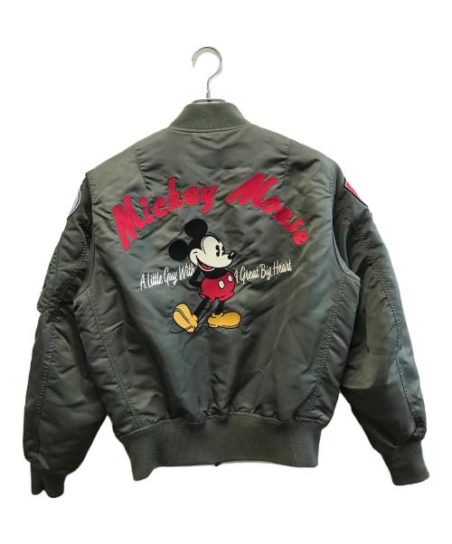 AVIREX（アヴィレックス）AVIREX (アヴィレックス) Disney (ディズニー) MA-1ジャケット カーキ サイズ:Mの古着・服飾アイテム