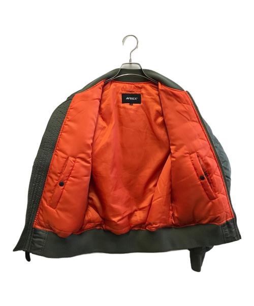 AVIREX（アヴィレックス）AVIREX (アヴィレックス) Disney (ディズニー) MA-1ジャケット カーキ サイズ:Mの古着・服飾アイテム