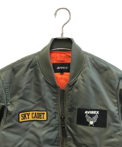 AVIREX（アヴィレックス）AVIREX (アヴィレックス) Disney (ディズニー) MA-1ジャケット カーキ サイズ:Mの古着・服飾アイテム