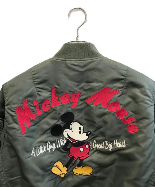 AVIREX（アヴィレックス）AVIREX (アヴィレックス) Disney (ディズニー) MA-1ジャケット カーキ サイズ:Mの古着・服飾アイテム