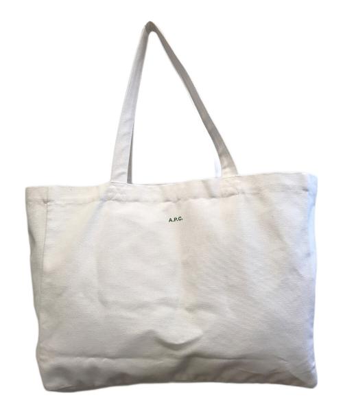JJJJound（ジョウンド）JJJJound (ジョウンド) A.P.C. (アーペーセー) トートバッグ ホワイトの古着・服飾アイテム
