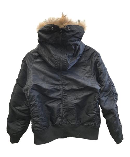 HOUSTON（ヒューストン）HOUSTON (ヒューストン) N-2Bジャケット ブラック サイズ:Sの古着・服飾アイテム