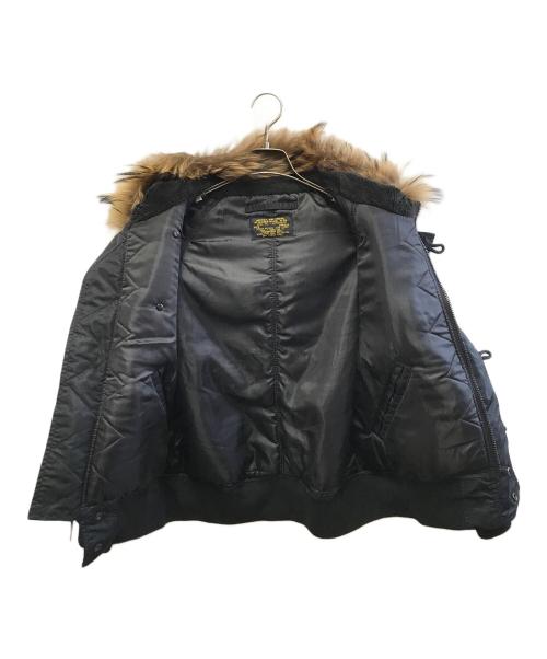 HOUSTON（ヒューストン）HOUSTON (ヒューストン) N-2Bジャケット ブラック サイズ:Sの古着・服飾アイテム