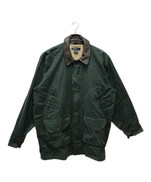 NAUTICA（ノーティカ）NAUTICA (ノーティカ) 襟レザーハンティングジャケット グリーン サイズ:XXLの古着・服飾アイテム