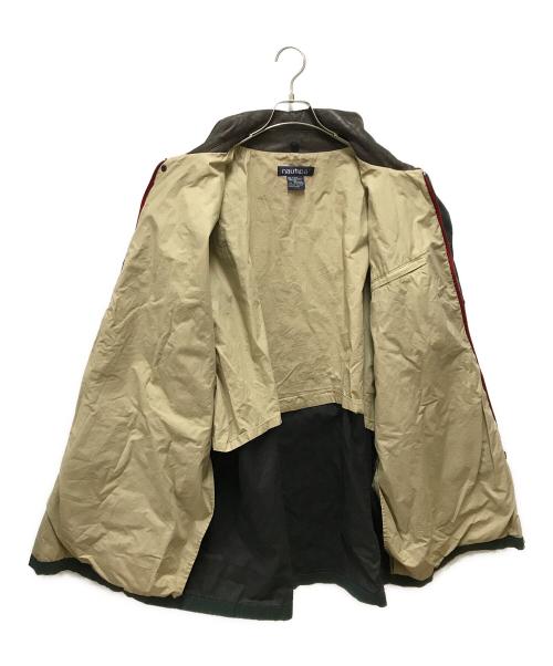NAUTICA（ノーティカ）NAUTICA (ノーティカ) 襟レザーハンティングジャケット グリーン サイズ:XXLの古着・服飾アイテム