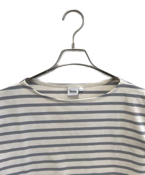 BRING（ブリング）bring (ブリング) ボーダーカットソー ベージュ サイズ:MLの古着・服飾アイテム