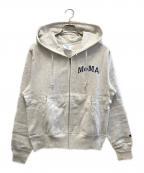 Champion×MoMAチャンピオン×モマ）の古着「リバースウィーブジップパーカー」｜アッシュグレー