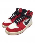 NIKEナイキ）の古着「ハイカットスニーカー」｜レッド×ホワイト