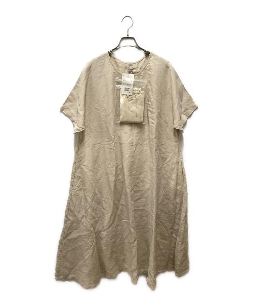 TSUHARU by samansa Mos2（ツハル バイ サマンサモスモス）TSUHARU by Samansa Mos2 (ツハル バイ サマンサモスモス) ワンピース ベージュ サイズ:FREE 未使用品の古着・服飾アイテム