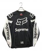 SUPREME×FOX RACINGシュプリーム×フォックスレーシング）の古着「Moto Jersey Top」｜ブラック