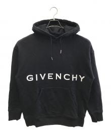 GIVENCHY（ジバンシィ）の古着「ブランドロゴ 4G スリムフーディー」｜ブラック