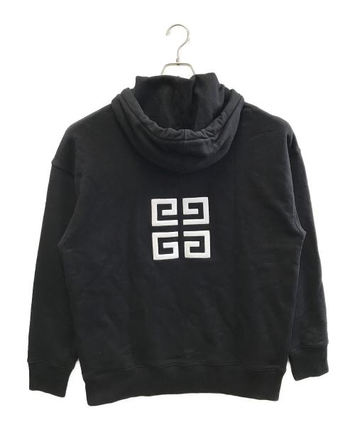 GIVENCHY（ジバンシィ）GIVENCHY (ジバンシィ) ブランドロゴ 4G スリムフーディー ブラック サイズ:Lの古着・服飾アイテム
